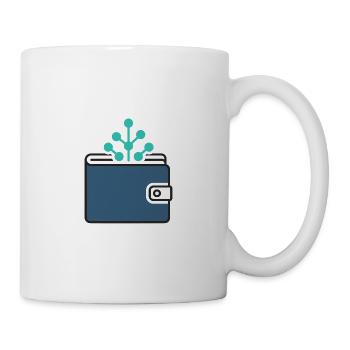 Crypto Wallet | Blockchain & Finance Symbol - Mug - white - Right