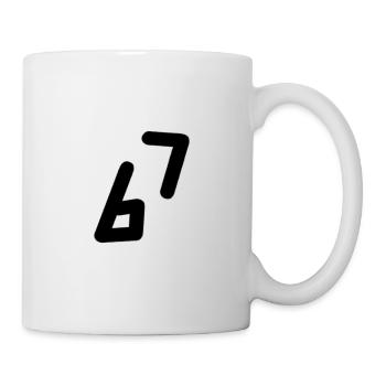 6 7 Number Black - Mug - white - Right