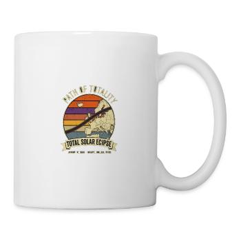 Chemin de l’Éclipse Solaire Totale - Mug blanc - blanc - Droite
