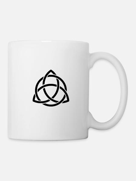 Noeud celtique merveilleux symbole celtique - Mug blanc - blanc