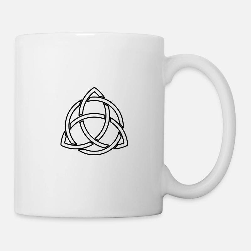 Celtic knot beautiful celtic symbol - Mug - white