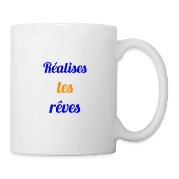 REALISES TES REVES - Citation sur les rêves - Mug blanc - blanc - Droite