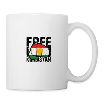 free kurd kurdistan - Tasse - Weiß - Rechts