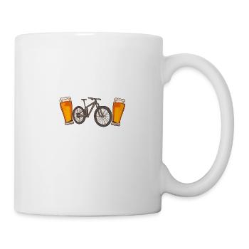 Will Bike For Beer - Tasse - Weiß - Rechts