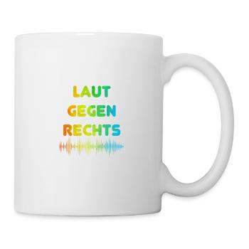 Laut gegen rechts Nr 07 - Tasse - Weiß - Rechts