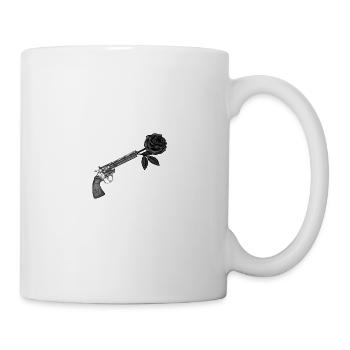 Custom t shirt, peace and love ,gift idea, life - Mug - white - Right