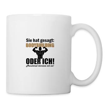 Bodybuilding - Tasse - Weiß - Rechts