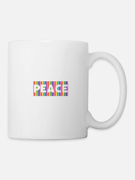 Pride Peace - Tasse - Weiß
