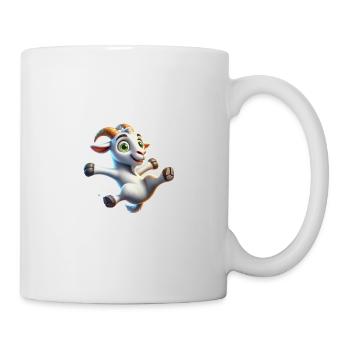 Drôle de motif animal de ferme de chèvre - Mug blanc - blanc - Droite