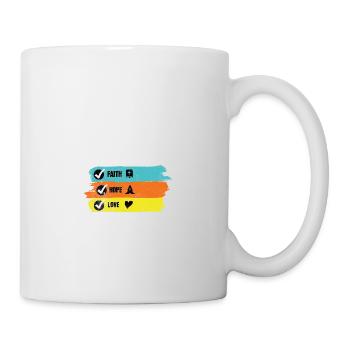 Humour chrétien Foi Prière Amour - Mug blanc - blanc - Droite