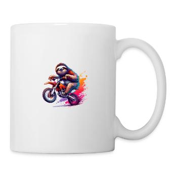 Conception de motocross Enduro paresseux cool - Mug blanc - blanc - Droite