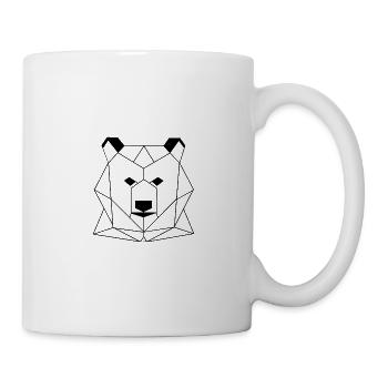 Bär Geometrie - Tasse - Weiß - Rechts