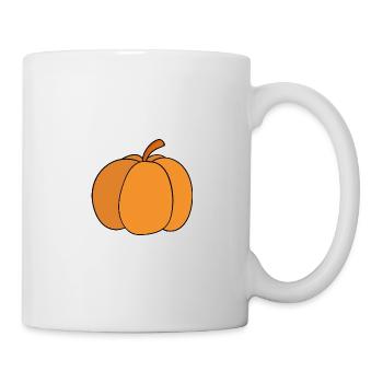 citrouille - Mug blanc - blanc - Droite