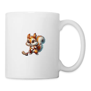 Field Hockey Squirrel Nuts Animal Lover - Mug - white - Right