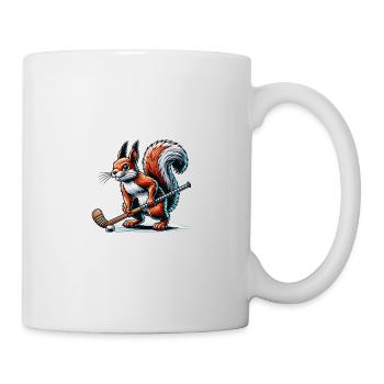 Feldhockey Eichhörnchen Nüsse Tierliebe - Tasse - Weiß - Rechts