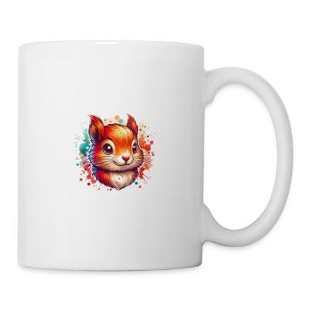 Squirrel Nuts Animal Lover Funny Retro - Mug - white - Right