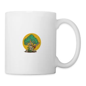 Official Wood Mach Shirt Forstwirt Men - Mug - white - Right