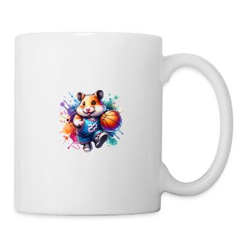 Joueur d’équipe de hamster de basket-ball cool - Mug blanc - blanc - Droite