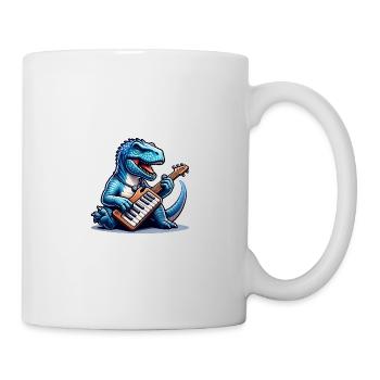 Conception de clavier Dino cool - Mug blanc - blanc - Droite