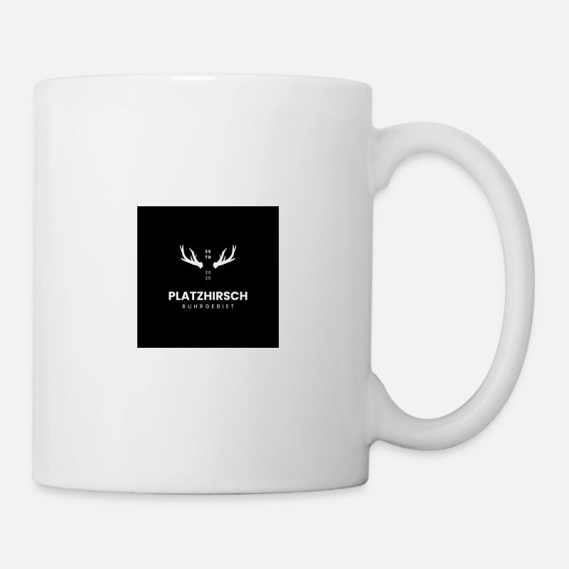 Platzhirsch Ruhrgebiet Design - Tasse - Weiß