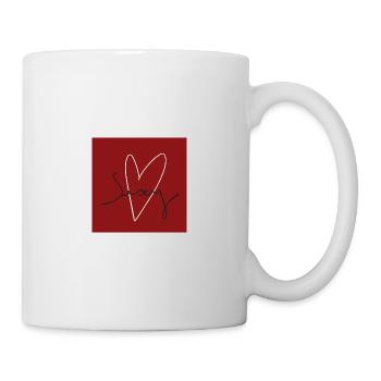 Charakteristisches sexy rotes Herz - Tasse - Weiß - Rechts