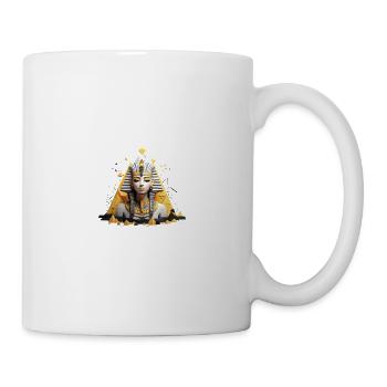 Pharaonin Art – Modernes Ägypten Design - Tasse - Weiß - Rechts