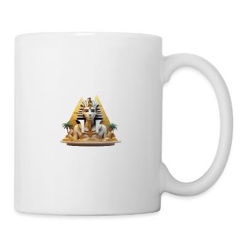 Pharao mit Palmen – Ägypten Oase - Tasse - Weiß - Rechts