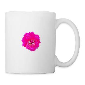 Pop Art Rose - Tasse - Weiß - Rechts