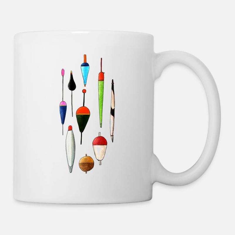 Poses de pêche Anglershirt Waggler - Pêche, Pêcheur - Mug blanc - blanc