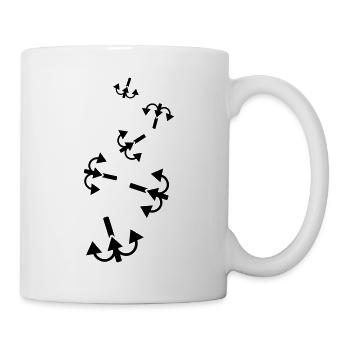 Icône de pêcheur à la ligne - Mug blanc - blanc - Droite
