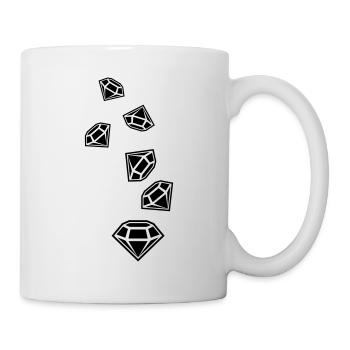 Diamond Icon Silhouette - Mug - white - Right
