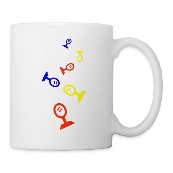 Mirror Icon Silhouette - Mug - white - Right