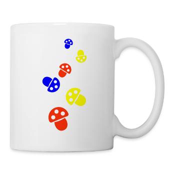 Symbole des champignons - Mug blanc - blanc - Droite