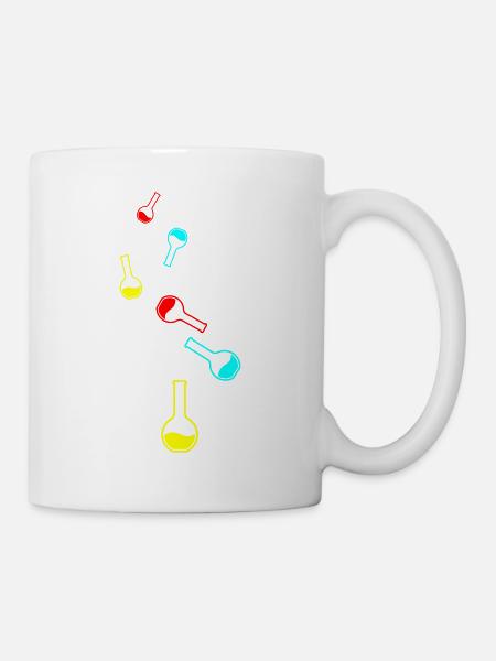 Reagenzglas chemiker - Tasse - Weiß