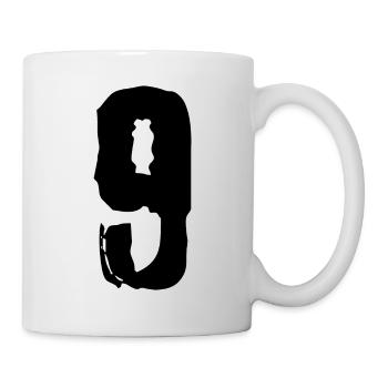 Maillot à 9 chiffres - Mug blanc - blanc - Droite