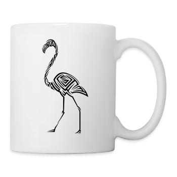 Flamingo Tribal Tattoo - Tasse - Weiß - Rechts