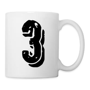Maillot numéro 3 - Mug blanc - blanc - Droite