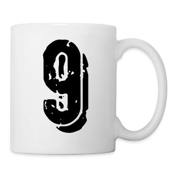 Maillot à 9 chiffres - Mug blanc - blanc - Droite