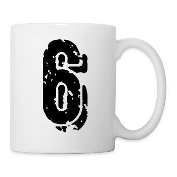 Maillot numéro 6 - Mug blanc - blanc - Droite