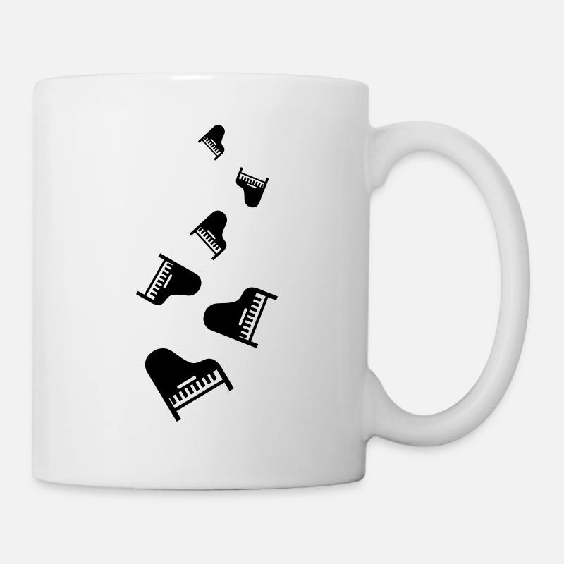 Klavier Instrument - Tasse - Weiß