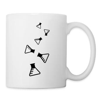 Icône du tube à essai - Mug blanc - blanc - Droite