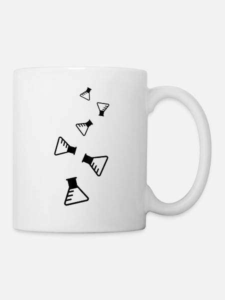 Reagenzglas Icon - Tasse - Weiß