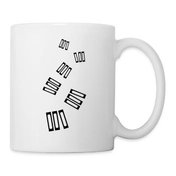 Lire des livres - Mug blanc - blanc - Droite