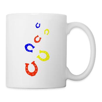 Équitation Horseshoe Happiness - Mug blanc - blanc - Droite