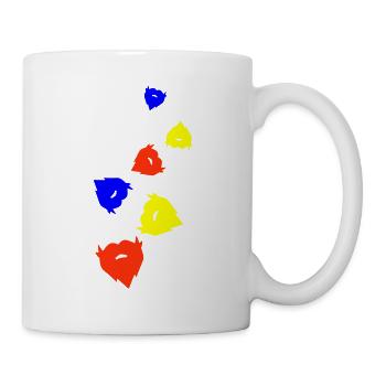 Symbole de barbe - Mug blanc - blanc - Droite