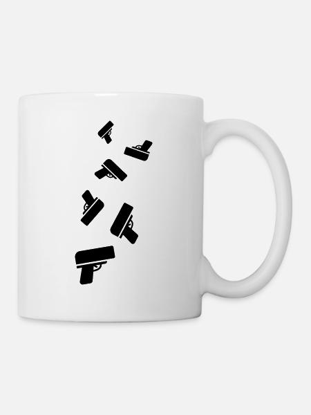 Waffe Money Rain - Tasse - Weiß