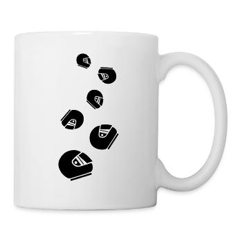 Racing driver helm racing - Mug - white - Right