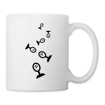 Mirror Icon Silhouette - Mug - white - Right