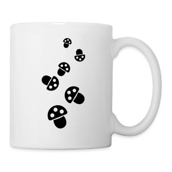 Symbole des champignons - Mug blanc - blanc - Droite