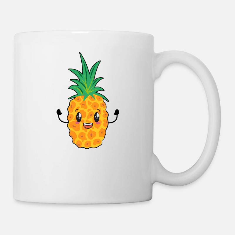 Ananas heureux - Mug blanc - blanc